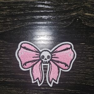 50% Off 2 Items!🌺 Lot B-A Pink Skull Bow Patch #2